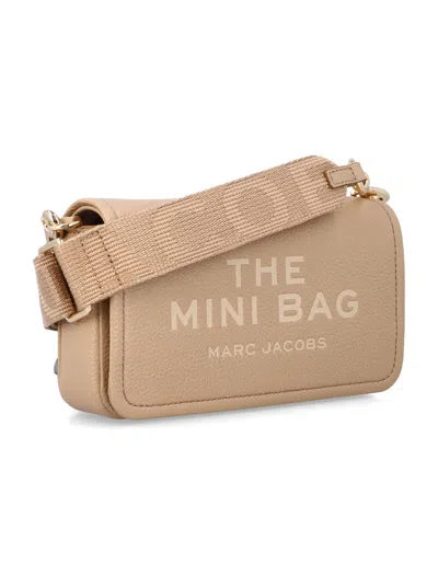 Marc Jacobs The Leather Mini Camel Cross-body Bag In Nude