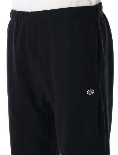 Champion Reverse Weave Fleece Track Pants In Black