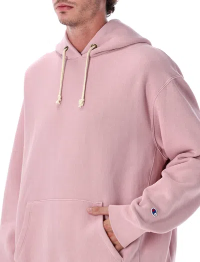 Champion Hoodie With Drawstring And Kangaroo Pocket In Pink