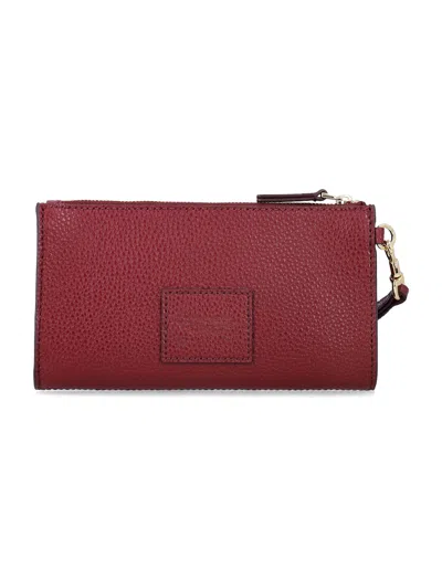 Marc Jacobs Embossed Zip Pouch In Red