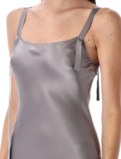 The Garment Silk Satin Catania Dress In Gray