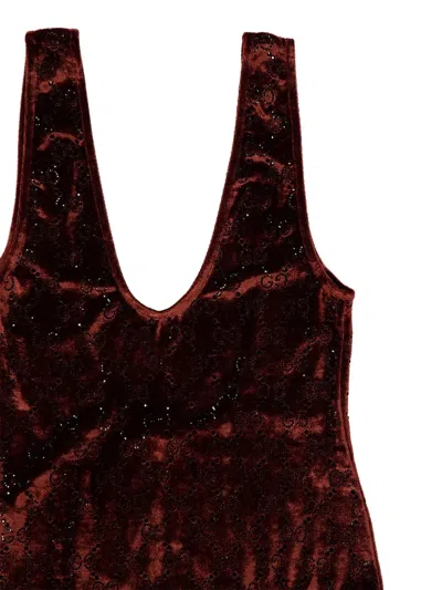 Gucci Body Aus Baumwolle In Brown