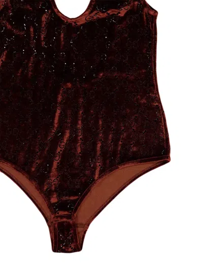 Gucci Body Aus Baumwolle In Brown