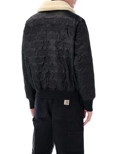 Alpha Industries Classic B-15 Flight Jacket With Structured Silhouette In Black