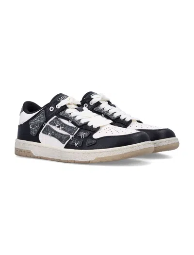 Amiri Men's Bandana Skeleton Top Low Sneakers In Blue