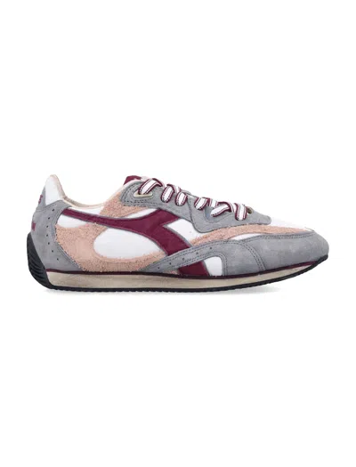 Diadora Heritage Equipe Revenge Used Sneakers In Suede With Vintage Effect In Multi