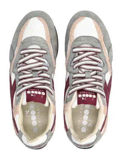 Diadora Heritage Equipe Revenge Used Sneakers In Suede With Vintage Effect In Multi