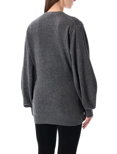The Garment Grey Melange Como Sleeve Wool Cardigan In Gray