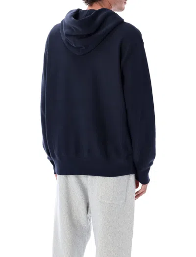 Champion Hoodie With Drawstring And Kangaroo Pocket In Blue