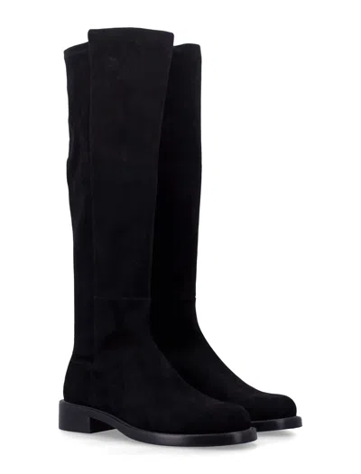 Stuart Weitzman Gisele Block Heel Knee High Boot In Black