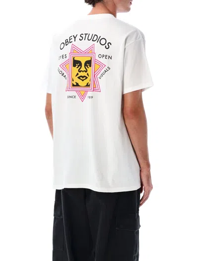 Obey Global Visuals T-shirt In White