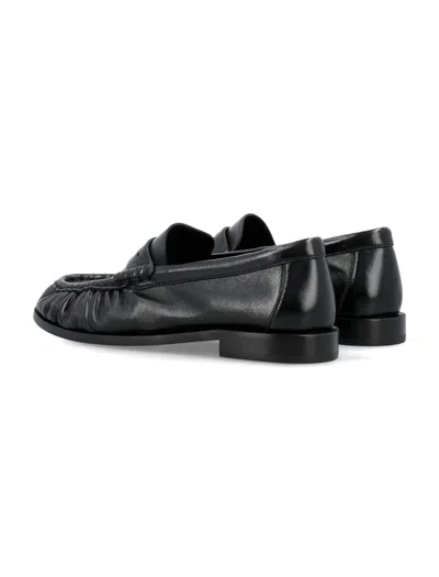 Saint Laurent The Supple Loafers In Shiny Leather In Black