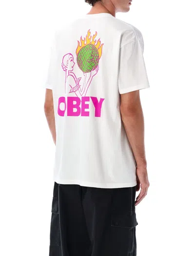 Obey T-shirt In White