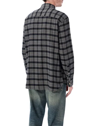 Sunflower Checked Studio Shirt In Gray