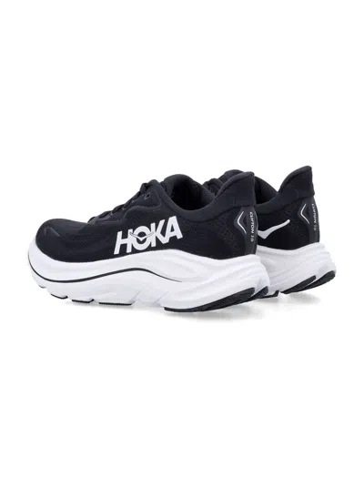 Hoka Breathable Mesh Sneakers With Cushioned Rubber Sole In Black