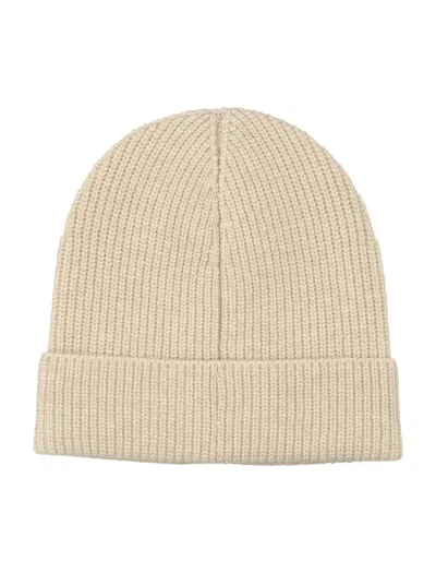 Fear Of God Cream Logo Beanie Hat In Neutral