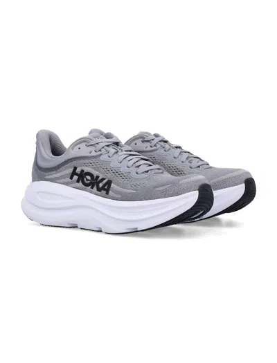 Hoka Outdoor Shoe Men Bondi 8 Sharkskin/harbor Mist In Gray