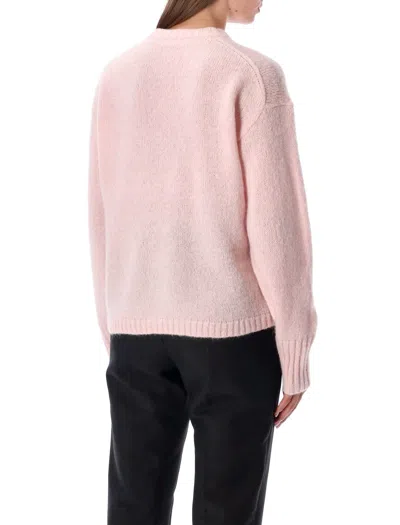 By Malene Birger Brie Wool And Mohair Crewneck Sweater In Pink