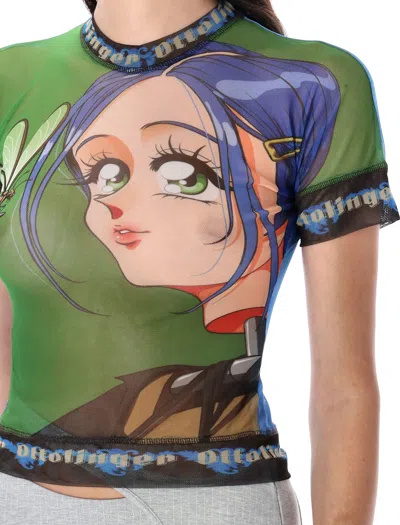 Ottolinger T Shirts Black, Green In Multi