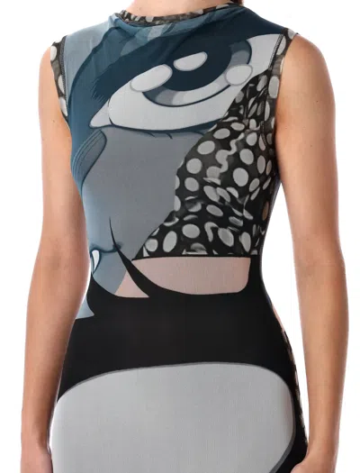 Ottolinger Julien Ceccaldi Printed Bodycon Midi Dress