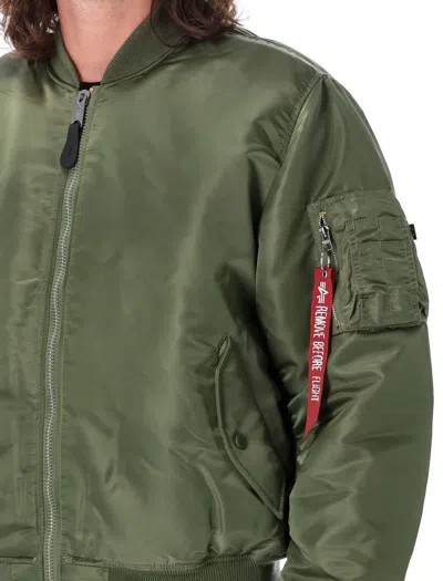 Alpha Industries Men S Ma-1 Tt Two Tone Bomber Jacket Sage In Green
