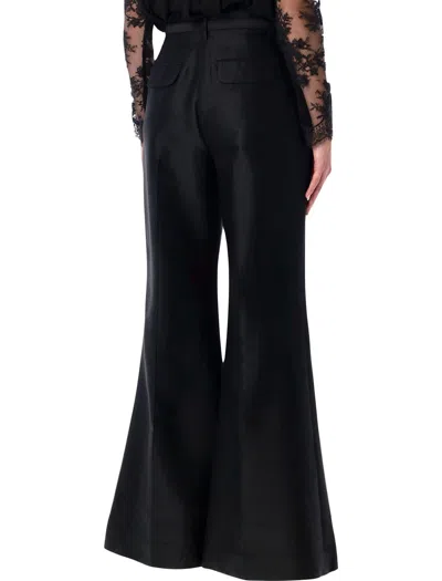 Zimmermann Pantalone A Zampa Hypnotic In Misto Lana Nera Donna In Black
