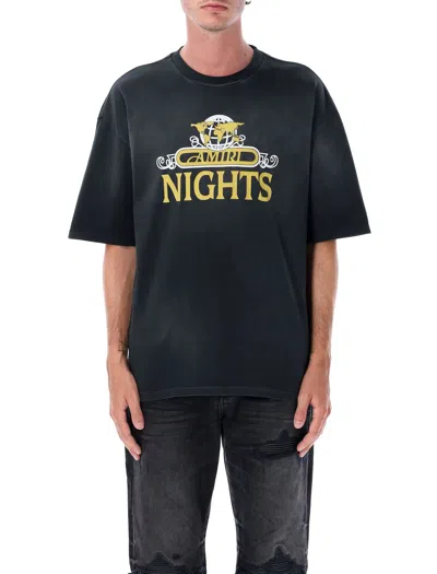 Amiri Night Shirt In Black