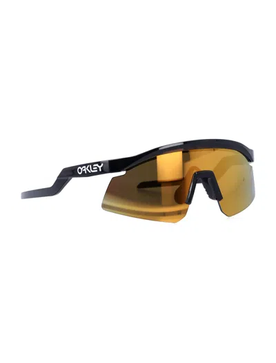 Oakley Hydra Wraparound Black Sunglasses In Brown