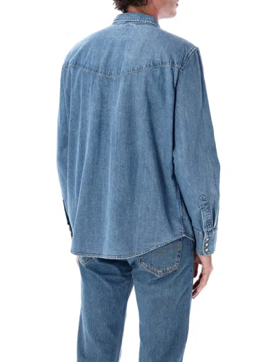 Levi's Smiley Western Shirt In Blue