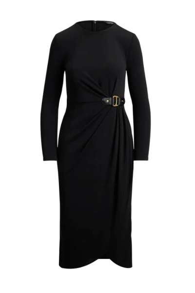 Polo Ralph Lauren Sablise Long Sleeve Day Dress In Black