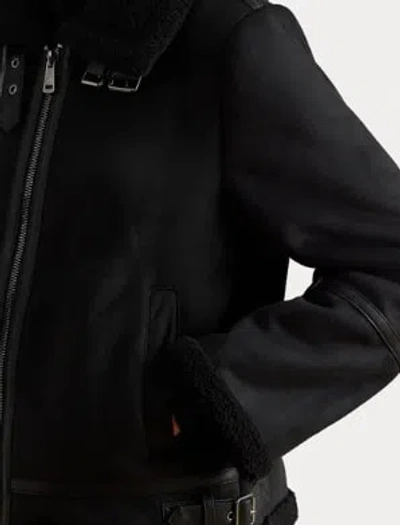 Polo Ralph Lauren Fx Sh Sb 24 Unlined Coat In Black