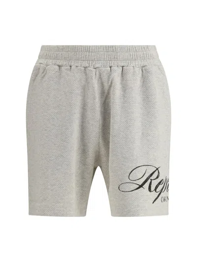 Represent Owners Club Script Mesh Shorts In Gray
