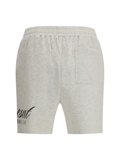 Represent Owners Club Script Mesh Shorts In Gray