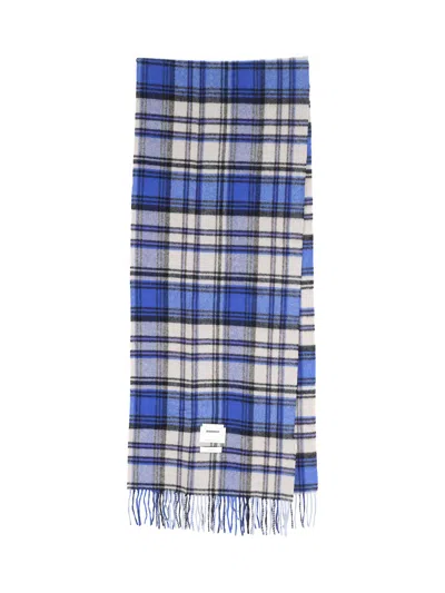 Ader Error Faylen Muffler Wool Scarf In Blue