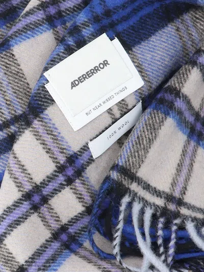 Ader Error Faylen Muffler Wool Scarf In Blue