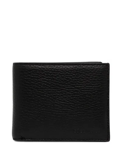 Coccinelle Logo-debossed Leather Wallet In Black