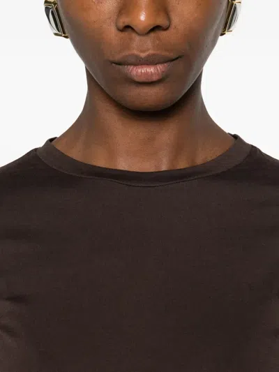 Theory Long-sleeve T-shirt In Brown