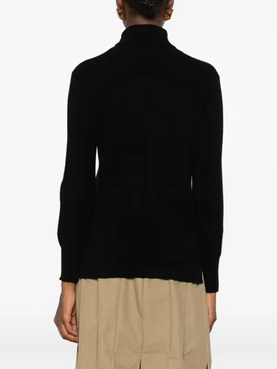 Purotatto Roll-neck Sweater In Black
