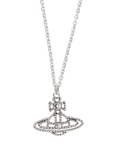 Vivienne Westwood Coretta Orb Pendant Necklace In Metallic