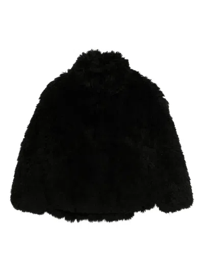 Molli Textured Coat In Black