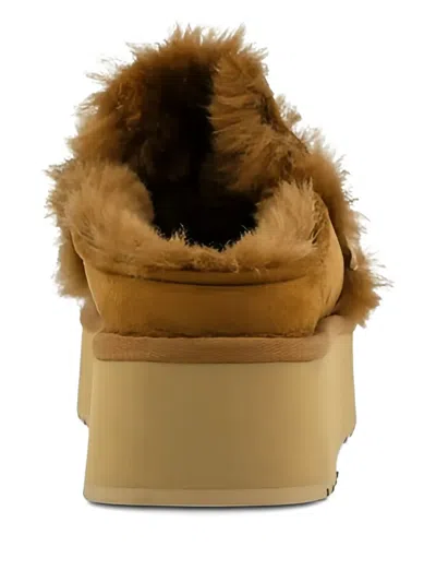 Mou Clogs Mit Plateau-logo 4mm In Brown