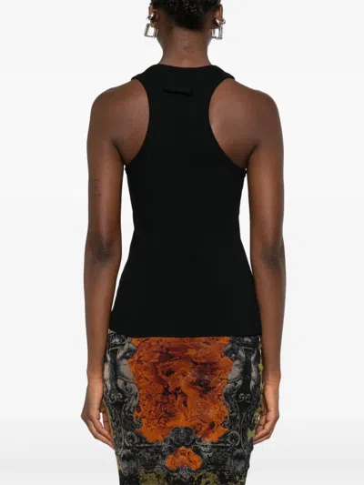 Jean Paul Gaultier Le Débardeur Piercing Noir In Black