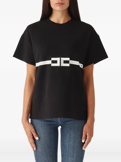 Elisabetta Franchi Camiseta - Negro In White