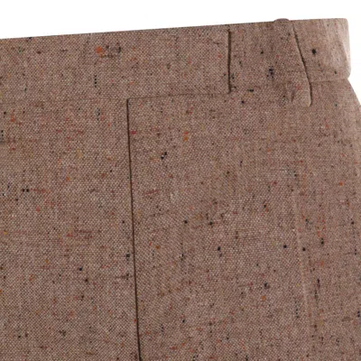 Valentino Wide-leg High Waist Trousers Pleats In Animal Print