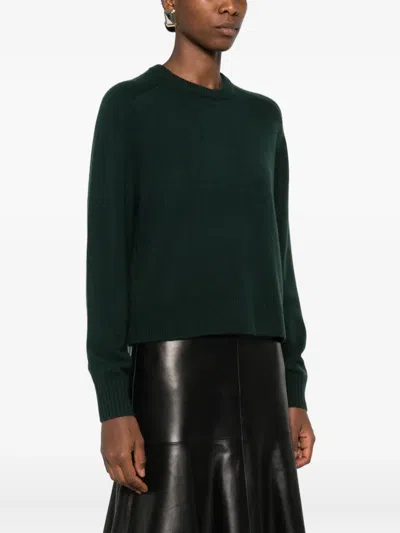 Theory Crew-neck Sweater In Green