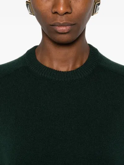 Theory Crew-neck Sweater In Green