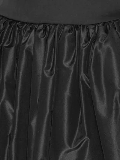 Rotate Birger Christensen Satin Taffeta Maxi Dress In Black