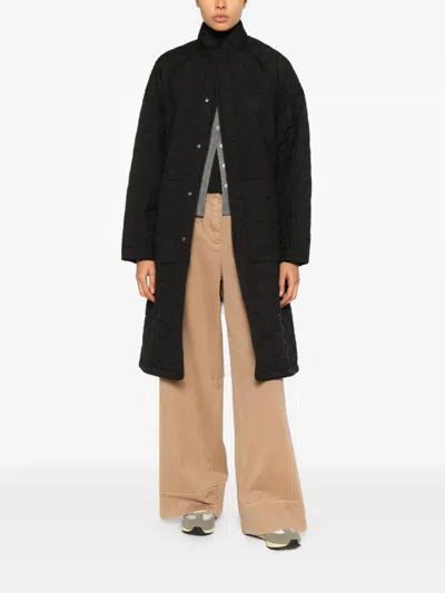 Konrad Petra Quilted Coat In Black