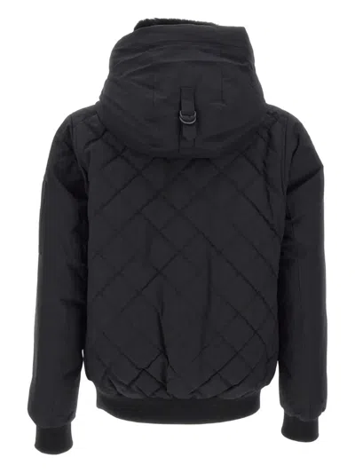 Mackage Quilted Hooded Jacket In Black