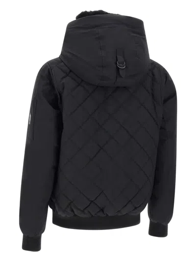 Mackage Quilted Hooded Jacket In Black
